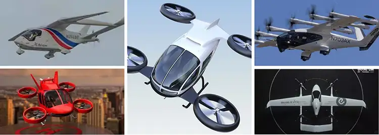 Figure 1. Common examples of Advanced Air Mobility craft