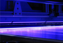 UV LED on a wide web coater