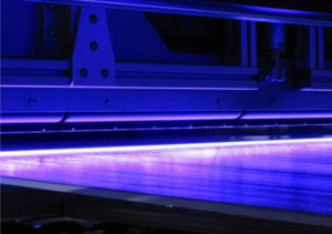 UV LED on a wide web coater