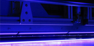 UV LED on a wide web coater